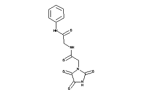 N-phenyl-2-[[2-(2,4,5-triketoimidazolidin-1-yl)acetyl]amino]acetamide