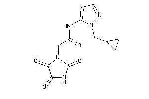 N-[2-(cyclopropylmethyl)pyrazol-3-yl]-2-(2,4,5-triketoimidazolidin-1-yl)acetamide