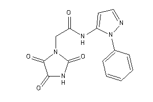 N-(2-phenylpyrazol-3-yl)-2-(2,4,5-triketoimidazolidin-1-yl)acetamide