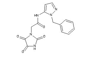 N-(2-benzylpyrazol-3-yl)-2-(2,4,5-triketoimidazolidin-1-yl)acetamide