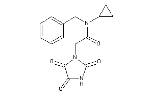 N-benzyl-N-cyclopropyl-2-(2,4,5-triketoimidazolidin-1-yl)acetamide