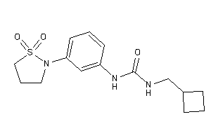 Image of 1-(cyclobutylmethyl)-3-[3-(1,1-diketo-1,2-thiazolidin-2-yl)phenyl]urea