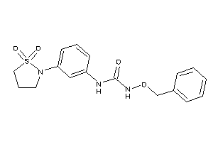 1-benzoxy-3-[3-(1,1-diketo-1,2-thiazolidin-2-yl)phenyl]urea