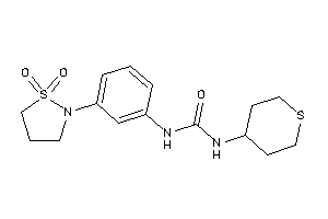 1-[3-(1,1-diketo-1,2-thiazolidin-2-yl)phenyl]-3-tetrahydrothiopyran-4-yl-urea