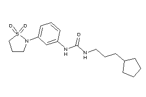 Image of 1-(3-cyclopentylpropyl)-3-[3-(1,1-diketo-1,2-thiazolidin-2-yl)phenyl]urea