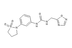 1-[3-(1,1-diketo-1,2-thiazolidin-2-yl)phenyl]-3-(1,2,4-oxadiazol-5-ylmethyl)urea