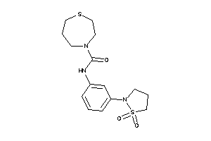 N-[3-(1,1-diketo-1,2-thiazolidin-2-yl)phenyl]-1,4-thiazepane-4-carboxamide