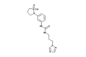 1-[3-(1,1-diketo-1,2-thiazolidin-2-yl)phenyl]-3-[3-(1,2,4-triazol-1-yl)propyl]urea