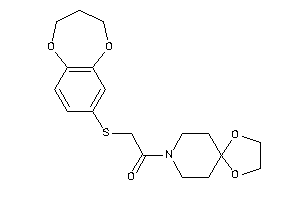 2-(3,4-dihydro-2H-1,5-benzodioxepin-7-ylthio)-1-(1,4-dioxa-8-azaspiro[4.5]decan-8-yl)ethanone