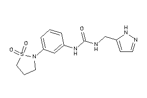 1-[3-(1,1-diketo-1,2-thiazolidin-2-yl)phenyl]-3-(1H-pyrazol-5-ylmethyl)urea