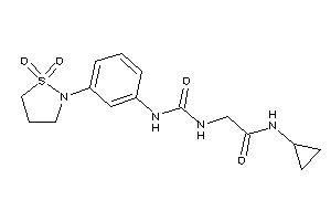 N-cyclopropyl-2-[[3-(1,1-diketo-1,2-thiazolidin-2-yl)phenyl]carbamoylamino]acetamide