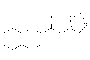 N-(1,3,4-thiadiazol-2-yl)-3,4,4a,5,6,7,8,8a-octahydro-1H-isoquinoline-2-carboxamide