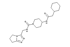 4-[(2-cyclohexylacetyl)amino]-N-(6,7-dihydro-5H-pyrrolo[2,1-c][1,2,4]triazol-3-ylmethyl)piperidine-1-carboxamide