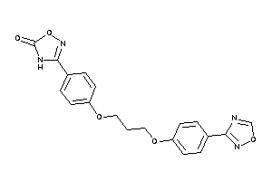 3-[4-[3-[4-(1,2,4-oxadiazol-3-yl)phenoxy]propoxy]phenyl]-4H-1,2,4-oxadiazol-5-one