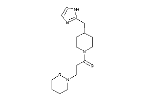 Image of 1-[4-(1H-imidazol-2-ylmethyl)piperidino]-3-(oxazinan-2-yl)propan-1-one