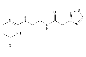 N-[2-[(6-keto-1H-pyrimidin-2-yl)amino]ethyl]-2-thiazol-4-yl-acetamide