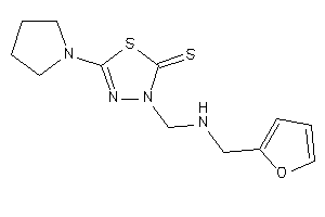 3-[(2-furfurylamino)methyl]-5-pyrrolidino-1,3,4-thiadiazole-2-thione