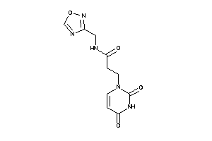 3-(2,4-diketopyrimidin-1-yl)-N-(1,2,4-oxadiazol-3-ylmethyl)propionamide