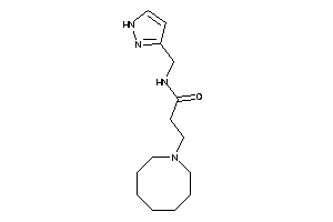 3-(azocan-1-yl)-N-(1H-pyrazol-3-ylmethyl)propionamide