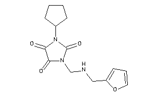 1-cyclopentyl-3-[(2-furfurylamino)methyl]imidazolidine-2,4,5-trione