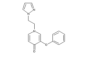 3-phenoxy-1-(2-pyrazol-1-ylethyl)-4-pyridone