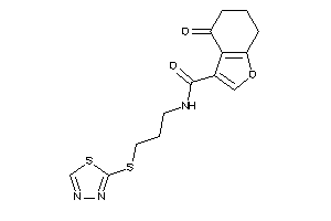 4-keto-N-[3-(1,3,4-thiadiazol-2-ylthio)propyl]-6,7-dihydro-5H-benzofuran-3-carboxamide