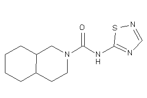 N-(1,2,4-thiadiazol-5-yl)-3,4,4a,5,6,7,8,8a-octahydro-1H-isoquinoline-2-carboxamide