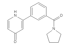 2-[3-(pyrrolidine-1-carbonyl)phenyl]-4-pyridone