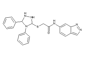 Image of N-(7aH-indazol-6-yl)-2-[(4,5-diphenyl-1,2,4-triazolidin-3-yl)thio]acetamide