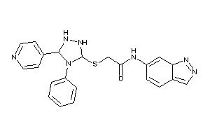 N-(7aH-indazol-6-yl)-2-[[4-phenyl-5-(4-pyridyl)-1,2,4-triazolidin-3-yl]thio]acetamide