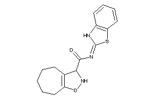 Image of N-(3H-1,3-benzothiazol-2-ylidene)-3,4,5,6,7,8-hexahydro-2H-cyclohepta[d]isoxazole-3-carboxamide
