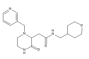 2-[3-keto-1-(3-pyridylmethyl)piperazin-2-yl]-N-(tetrahydropyran-4-ylmethyl)acetamide