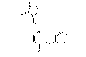 1-[2-(2-ketoimidazolidin-1-yl)ethyl]-3-phenoxy-4-pyridone