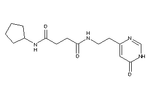 N'-cyclopentyl-N-[2-(6-keto-1H-pyrimidin-4-yl)ethyl]succinamide