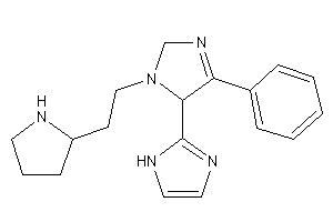 5-(1H-imidazol-2-yl)-4-phenyl-1-(2-pyrrolidin-2-ylethyl)-3-imidazoline