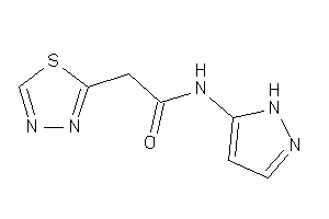 N-(1H-pyrazol-5-yl)-2-(1,3,4-thiadiazol-2-yl)acetamide