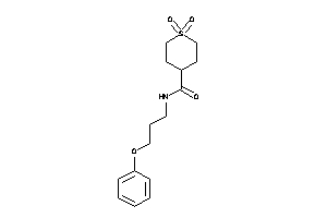 1,1-diketo-N-(3-phenoxypropyl)thiane-4-carboxamide