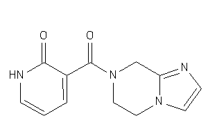 3-(6,8-dihydro-5H-imidazo[1,2-a]pyrazine-7-carbonyl)-2-pyridone