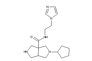 5-cyclopentyl-N-(2-imidazol-1-ylethyl)-1,2,3,3a,4,6-hexahydropyrrolo[3,4-c]pyrrole-6a-carboxamide