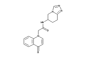 2-(4-keto-1-quinolyl)-N-(5,6,7,8-tetrahydro-[1,2,4]triazolo[4,3-a]pyridin-6-yl)acetamide