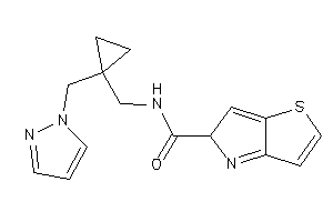 N-[[1-(pyrazol-1-ylmethyl)cyclopropyl]methyl]-5H-thieno[3,2-b]pyrrole-5-carboxamide