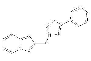 2-[(3-phenylpyrazol-1-yl)methyl]indolizine