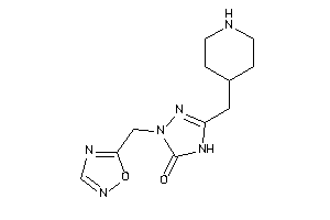 2-(1,2,4-oxadiazol-5-ylmethyl)-5-(4-piperidylmethyl)-4H-1,2,4-triazol-3-one