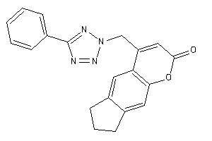 4-[(5-phenyltetrazol-2-yl)methyl]-7,8-dihydro-6H-cyclopenta[g]chromen-2-one