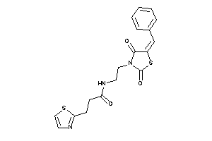 N-[2-(5-benzal-2,4-diketo-thiazolidin-3-yl)ethyl]-3-thiazol-2-yl-propionamide