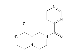 2-(pyrimidine-4-carbonyl)-3,4,6,7,8,9a-hexahydro-1H-pyrazino[1,2-a]pyrazin-9-one