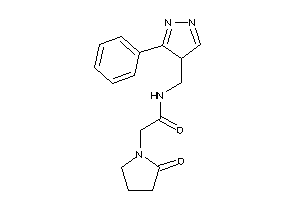 2-(2-ketopyrrolidino)-N-[(3-phenyl-4H-pyrazol-4-yl)methyl]acetamide