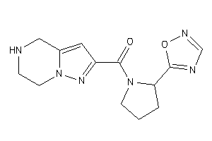 Image of [2-(1,2,4-oxadiazol-5-yl)pyrrolidino]-(4,5,6,7-tetrahydropyrazolo[1,5-a]pyrazin-2-yl)methanone