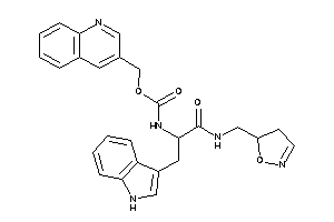 N-[1-(1H-indol-3-ylmethyl)-2-(2-isoxazolin-5-ylmethylamino)-2-keto-ethyl]carbamic Acid 3-quinolylmethyl Ester