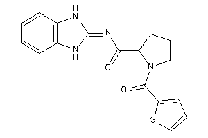 Image of N-(1,3-dihydrobenzimidazol-2-ylidene)-1-(2-thenoyl)pyrrolidine-2-carboxamide